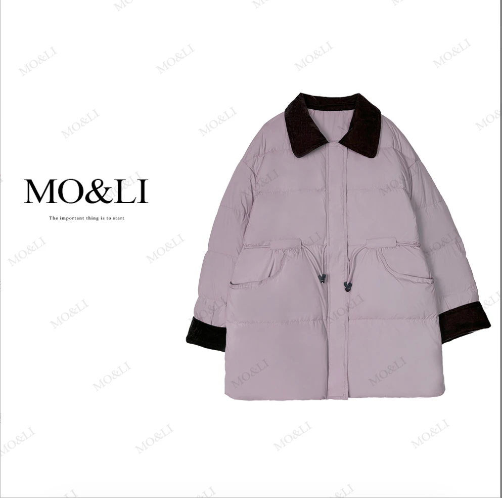 冬季韩版收腰新国标90白鸭绒羽绒服女款8803