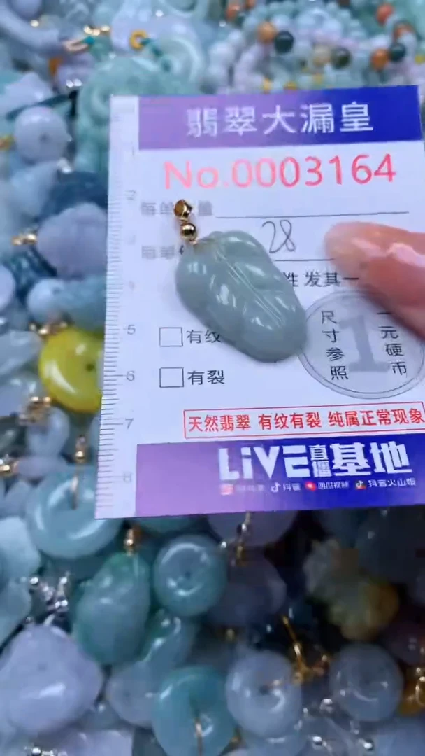 翡翠未镶嵌吊坠(不含链)3164