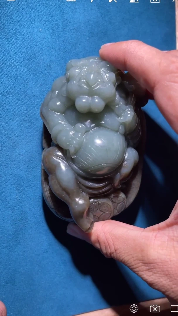 【闪购商品】和田玉BH941未镶嵌雷震子手把件