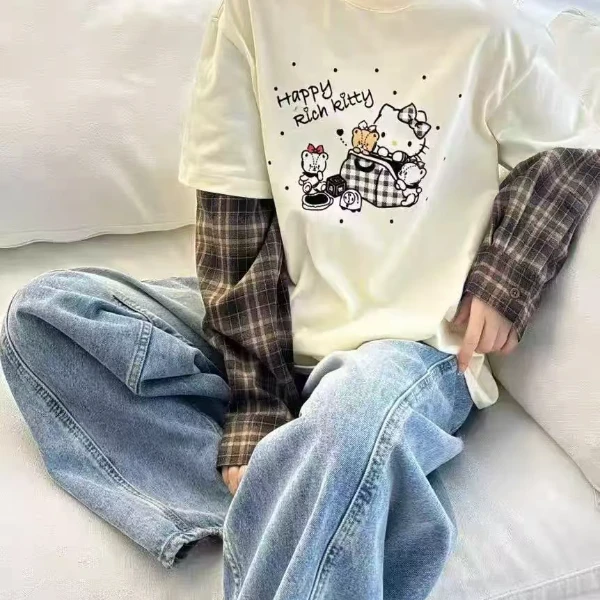 【外单原单】950看直播下单夏季 T恤重工情侣装宽松时尚设计师款