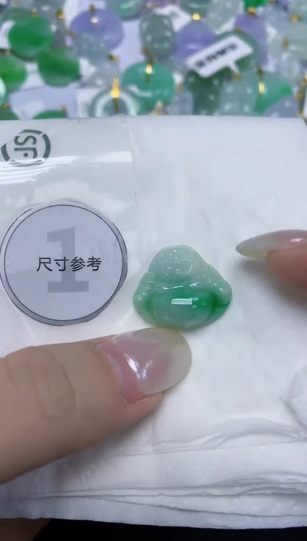 翡翠未镶嵌颈饰天然缅甸翡翠A货百元以上9元证书费自理