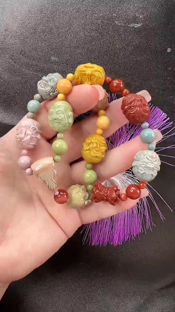 颈饰未镶嵌石英质玉手串