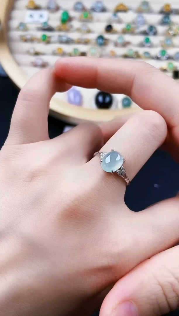 【闪购商品】翡翠戒指银S925镶嵌1201201201