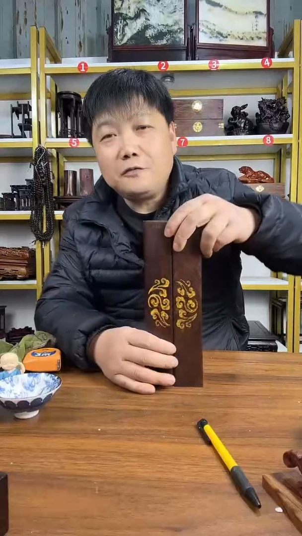 木非洲黑檀镇尺25*4.5*2.4CM