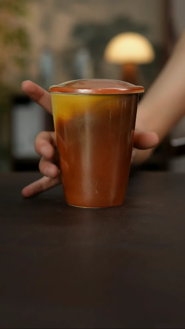杯景德镇陶瓷杯碗柴烧多人