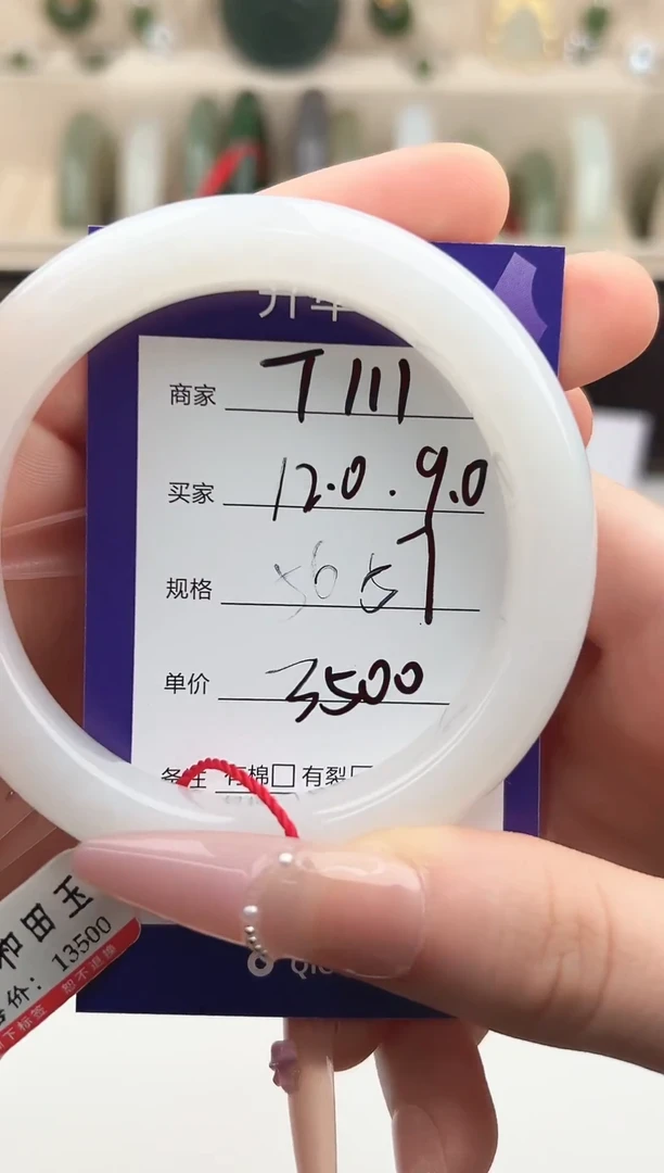未镶嵌手镯和田玉微色差T111