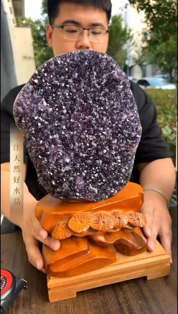 摆件未镶嵌水晶紫晶块摆件 Y10097