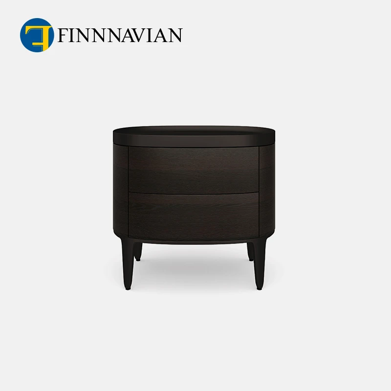 FINNNAVIAN ART现代轻奢卧室储物床头柜 Gabriola 意式极简置物架