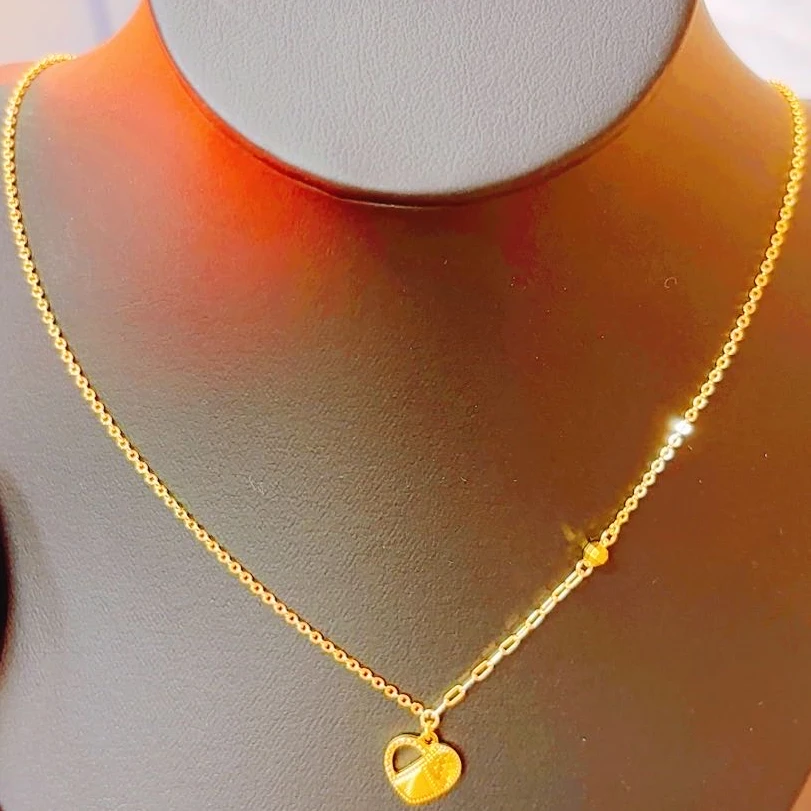 链子925银 足银项链新款时尚项链 نازۇك قاپلىما ئالتۇنلىرى 042