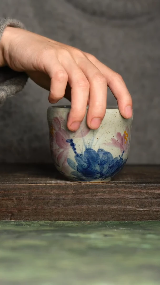【闪购商品】杯青诗手工手绘瓷器