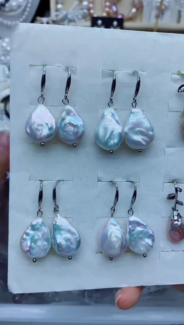 未镶嵌耳饰淡水珍珠耳钩 多样性发其一