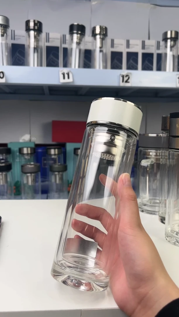 【闪购商品】双层高档320ml高硼硅茶杯
