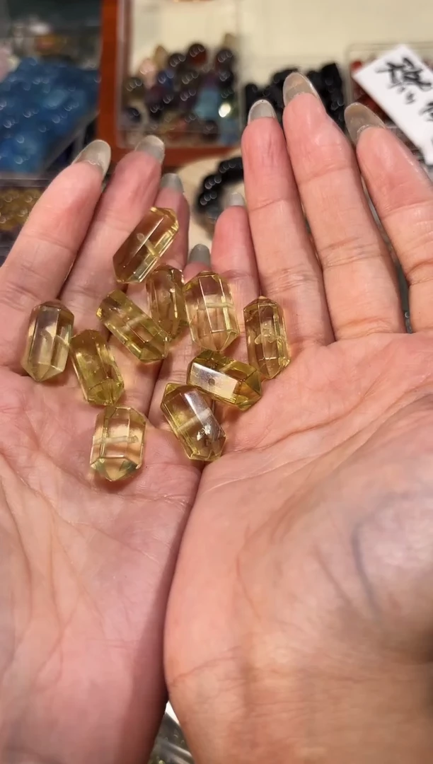 【闪购商品】水晶手串未镶嵌D91黄水晶双尖单个