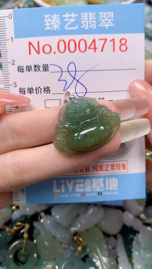 翡翠未镶嵌吊坠(不含链)4718