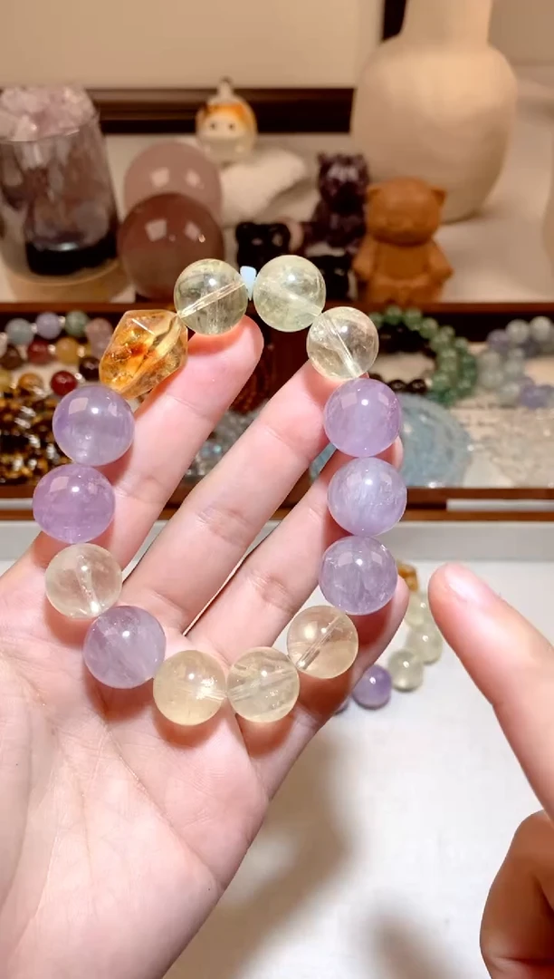 未镶嵌手串水晶 水晶多宝diy手串 多样性发一