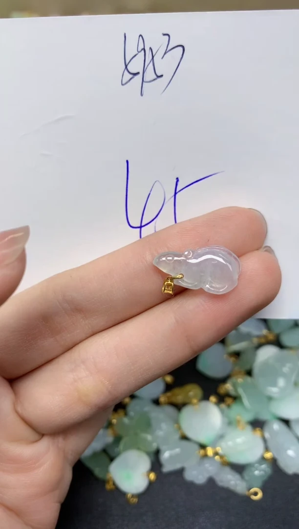 【闪购商品】翡翠颈饰18K金镶嵌天然翡翠A货