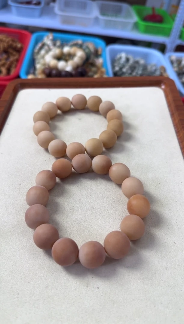 【闪购商品】白玉菩提手串18*19干磨磨砂橘