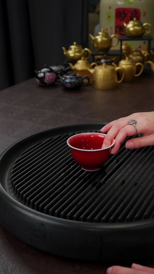 【闪购商品】杯【宜景窑郎红】元宝主人杯