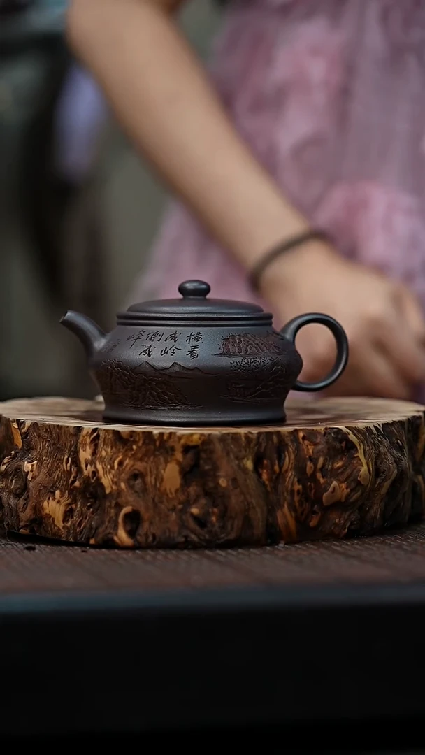 茶壶紫砂宜兴岁颐传砂原矿全手12