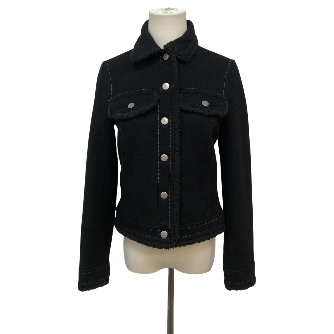 95新 BURBERRY/博柏利 巴宝莉毛绒羊毛夹克外套/FY0185