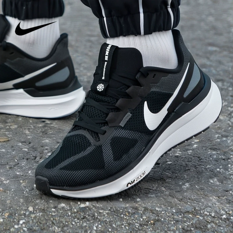 NIKE耐克男鞋2025春季AIR ZOOM STRUCTURE 25网面透气运动跑步鞋