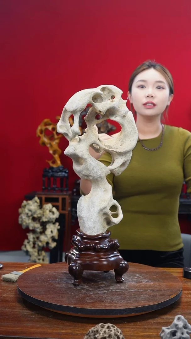 石材太湖石摆件一物一拍