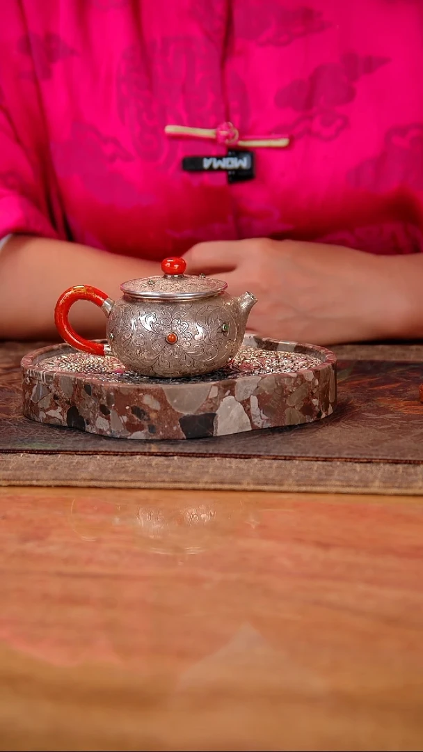 盛唐工坊 足银999 手工泡茶壶