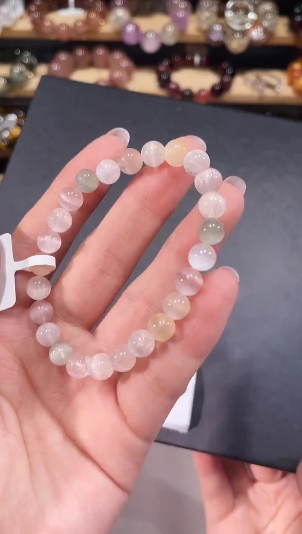 未镶嵌手链水晶A075兔毛手链