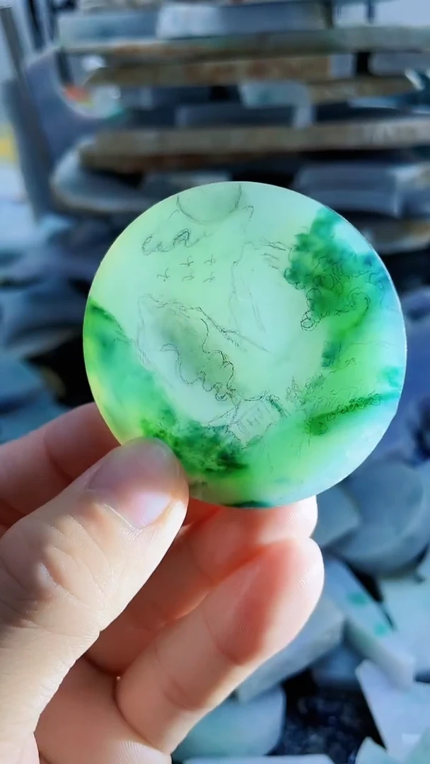 裸石翡翠天然A货翡翠板料