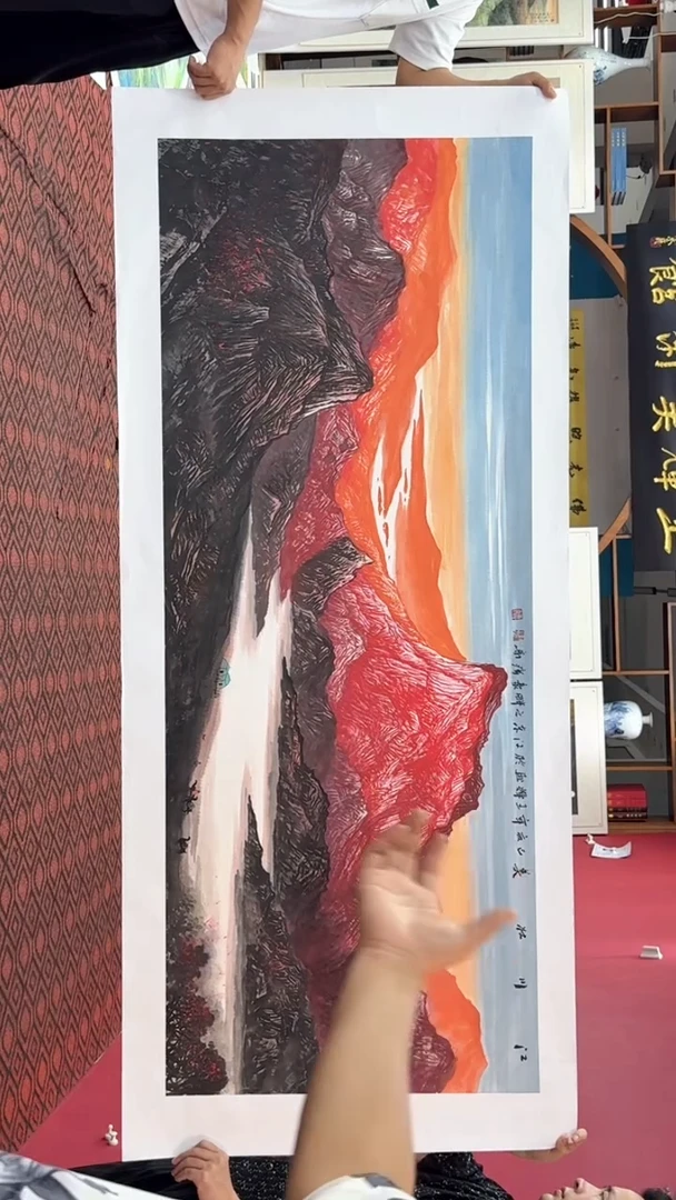 国画国画绘画山水花鸟