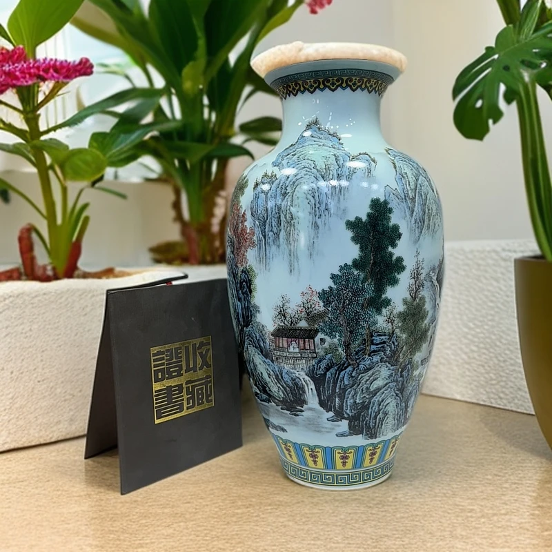 景德镇高温陶瓷摆件花瓶 黄老师