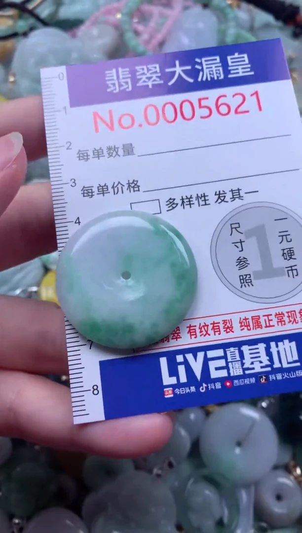翡翠未镶嵌吊坠(不含链)5621