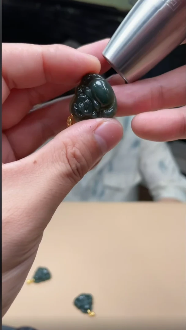 和田玉未镶嵌颈饰100398-F8-多样性发其—·