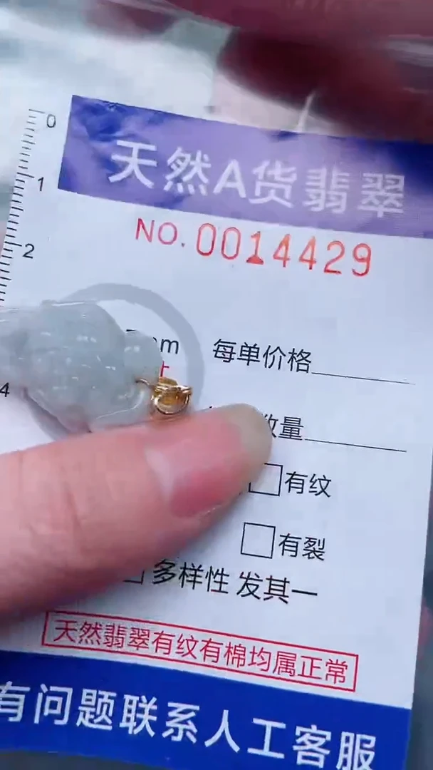 翡翠未镶嵌吊坠(不含链)1