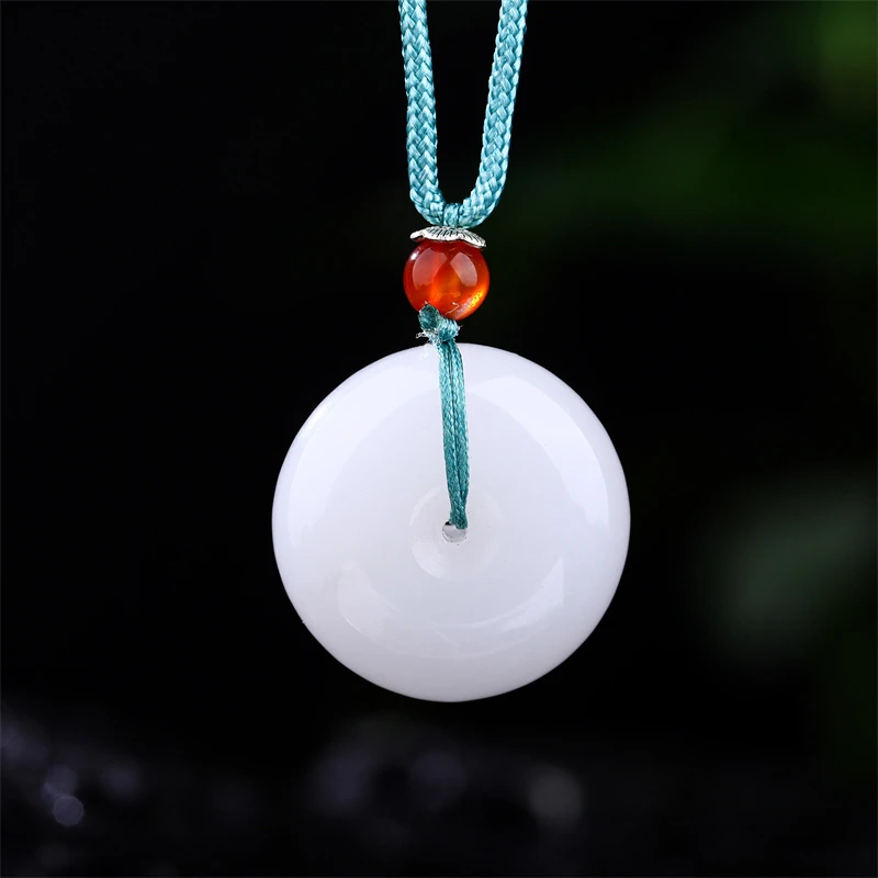 瑞卡希-天山翠石英岩玉平安扣吊坠/多样性发其一