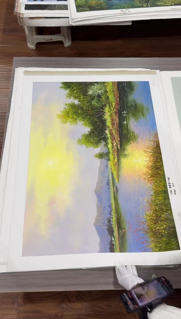 油画【48号】朝鲜原创纯手绘孤品油画