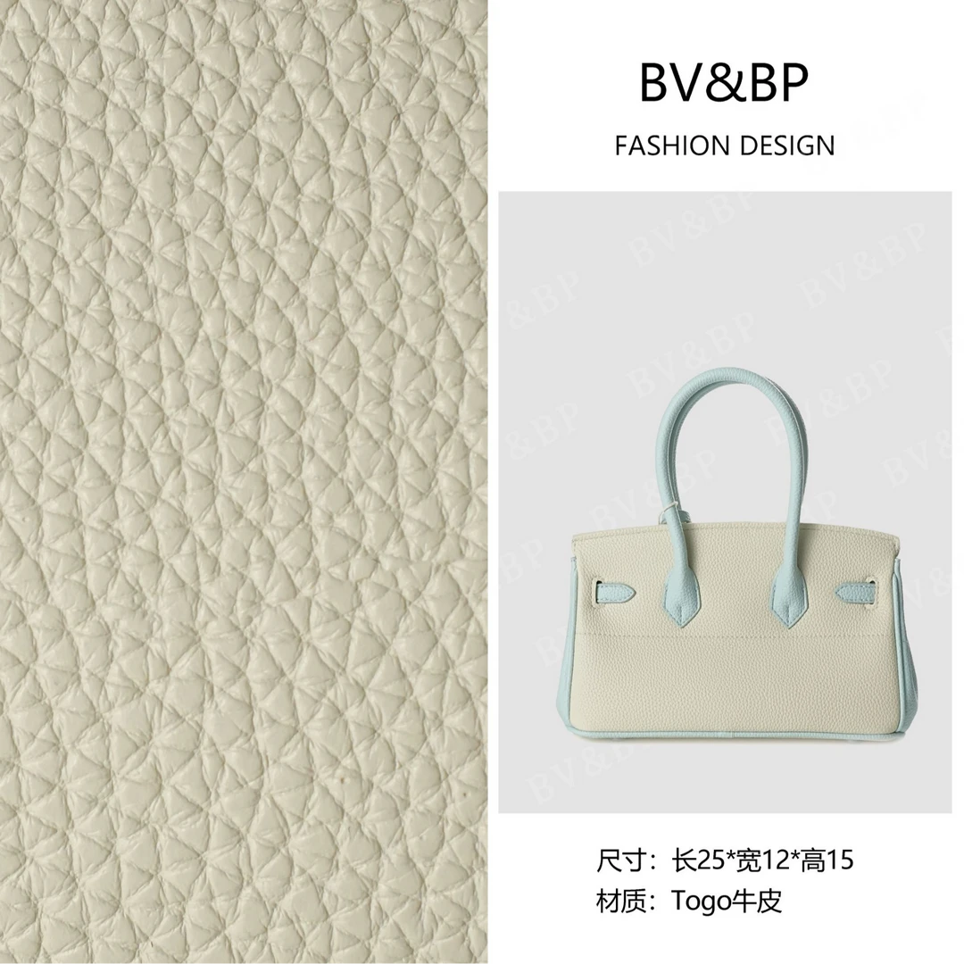 BV&BP· 原创设计 真皮高定手提单肩包  BV1140-白/蓝