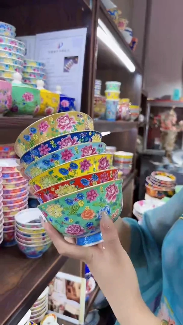 瓷片5英寸饭碗6个景德镇餐具