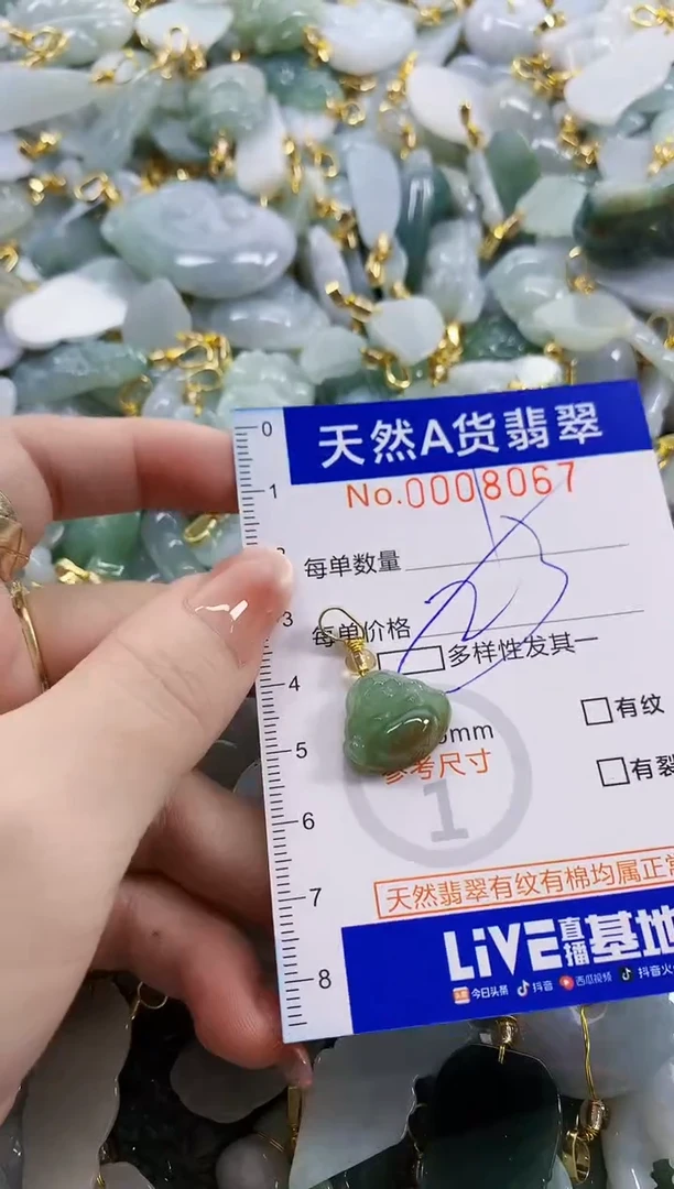 颈饰未镶嵌翡翠天然A货翡翠