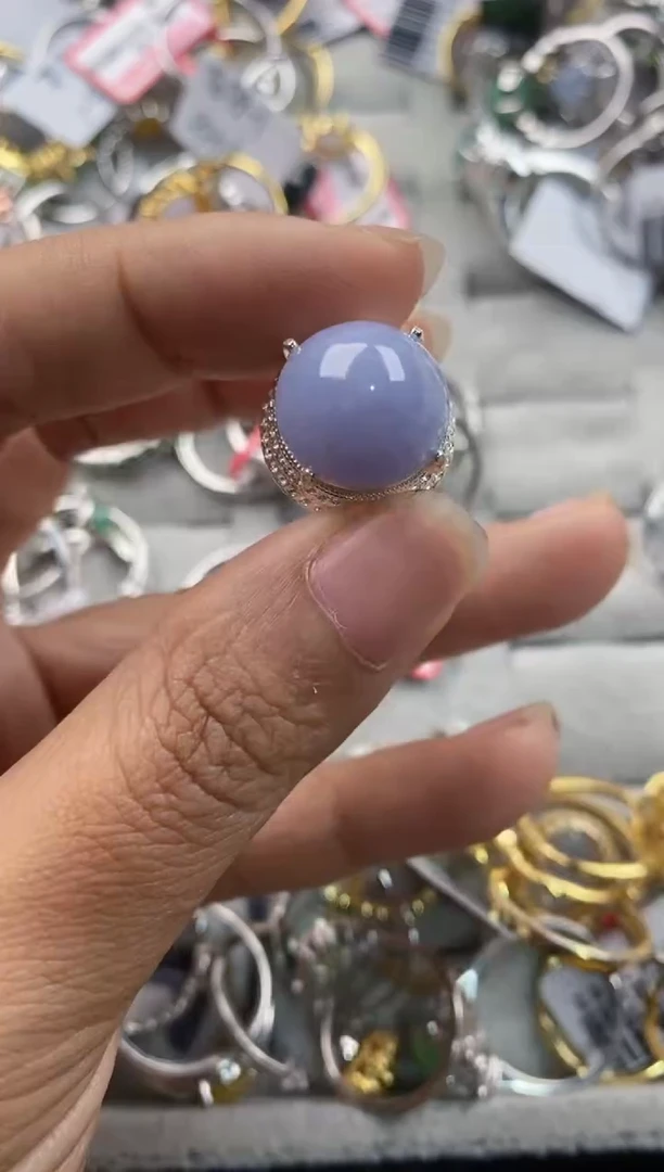 未镶嵌戒指翡翠2222----4