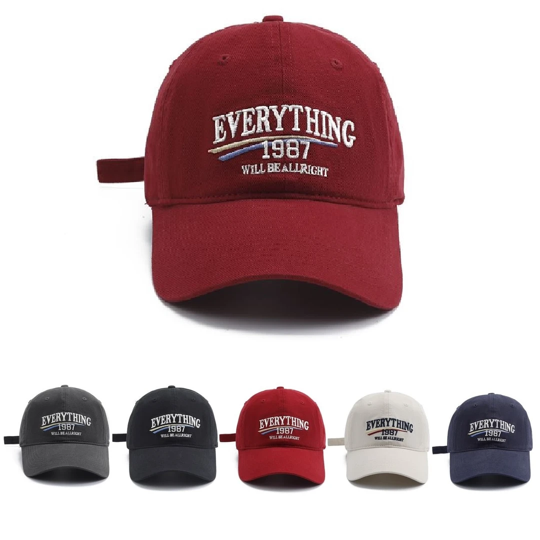 【Everything】大头围软顶刺绣棒球帽显脸小情侣百搭夏季ins秋冬