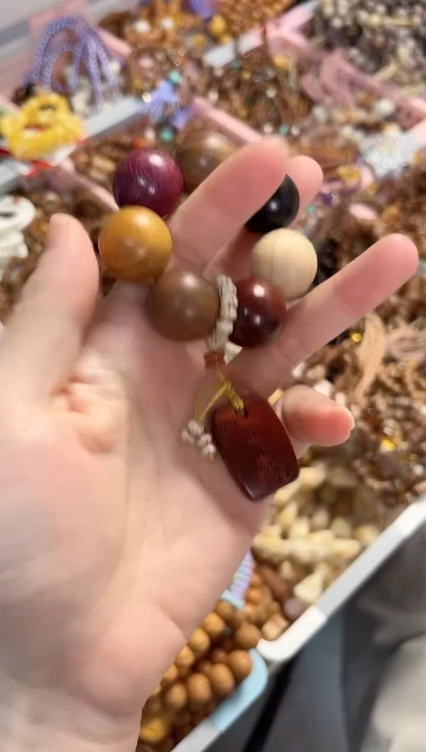 非洲檀香无事牌木作手捻上上签