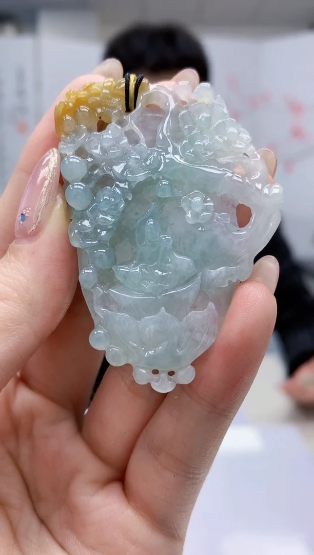 【闪购商品】定制翡翠未镶嵌5153jw-毛货挂件99