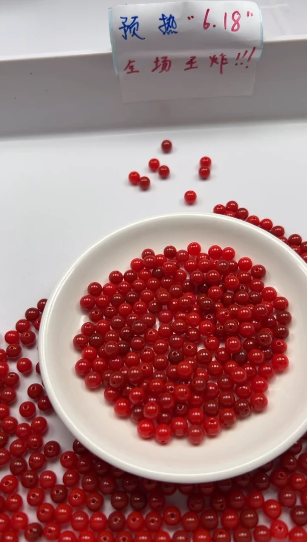 南红玛瑙未镶嵌颈饰w80锦红南红6mm*30颗