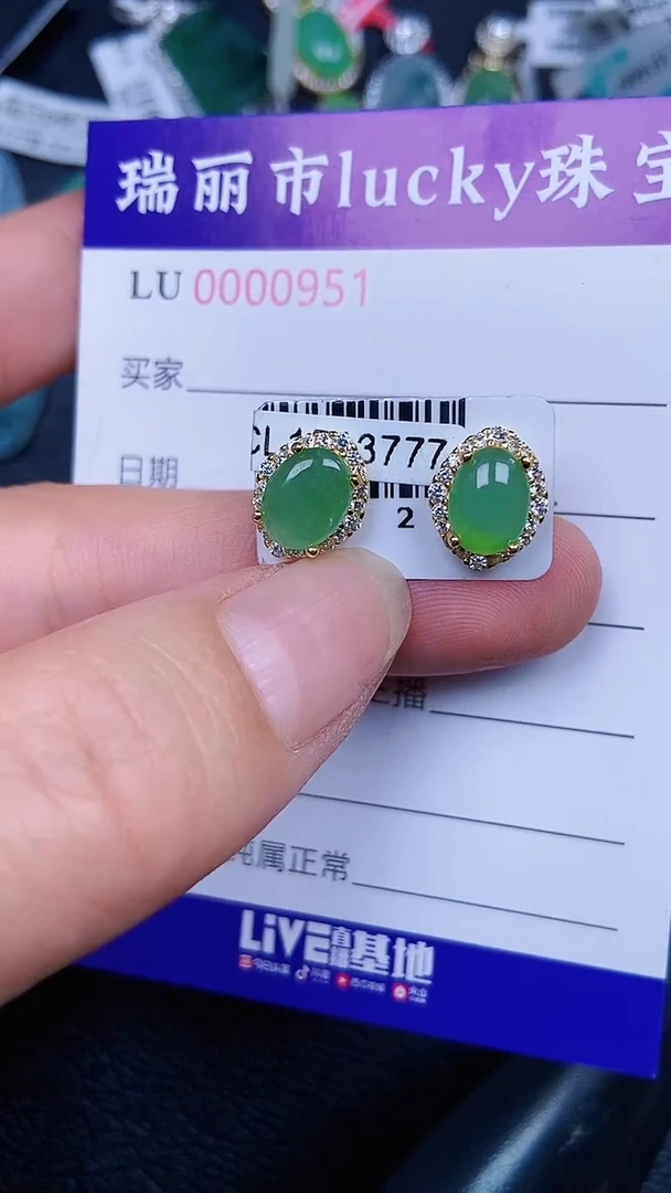 颈饰银S925镶嵌翡翠0951