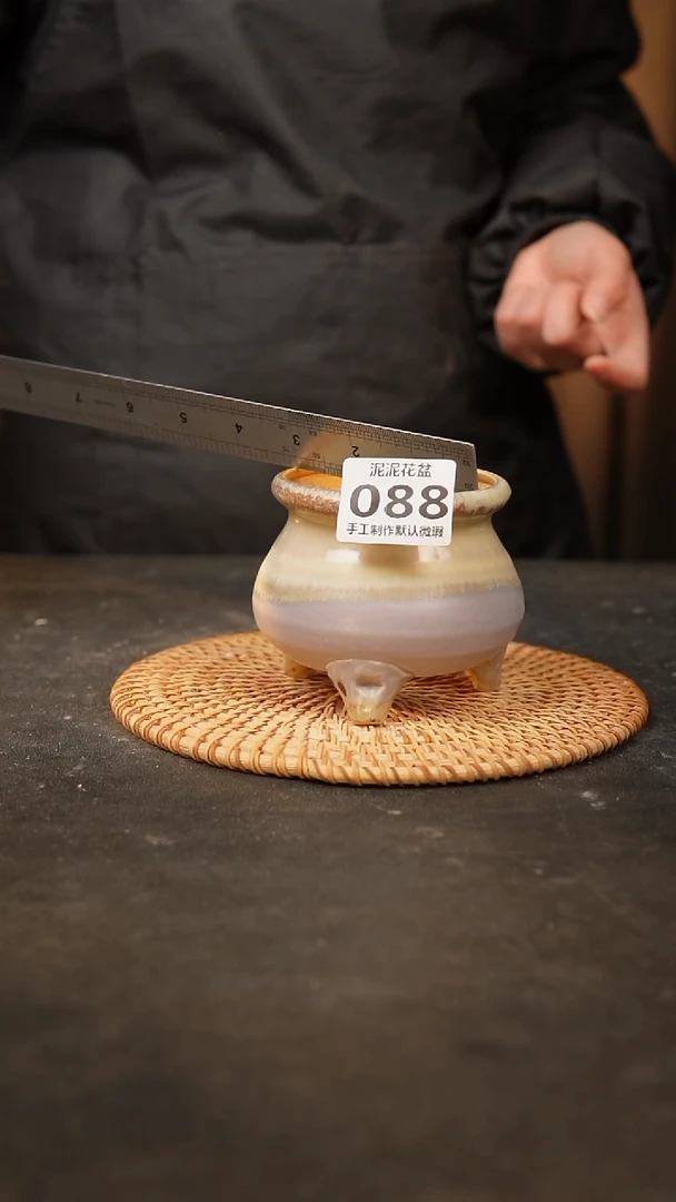 【闪购商品】瓷片088泥泥手工花盆