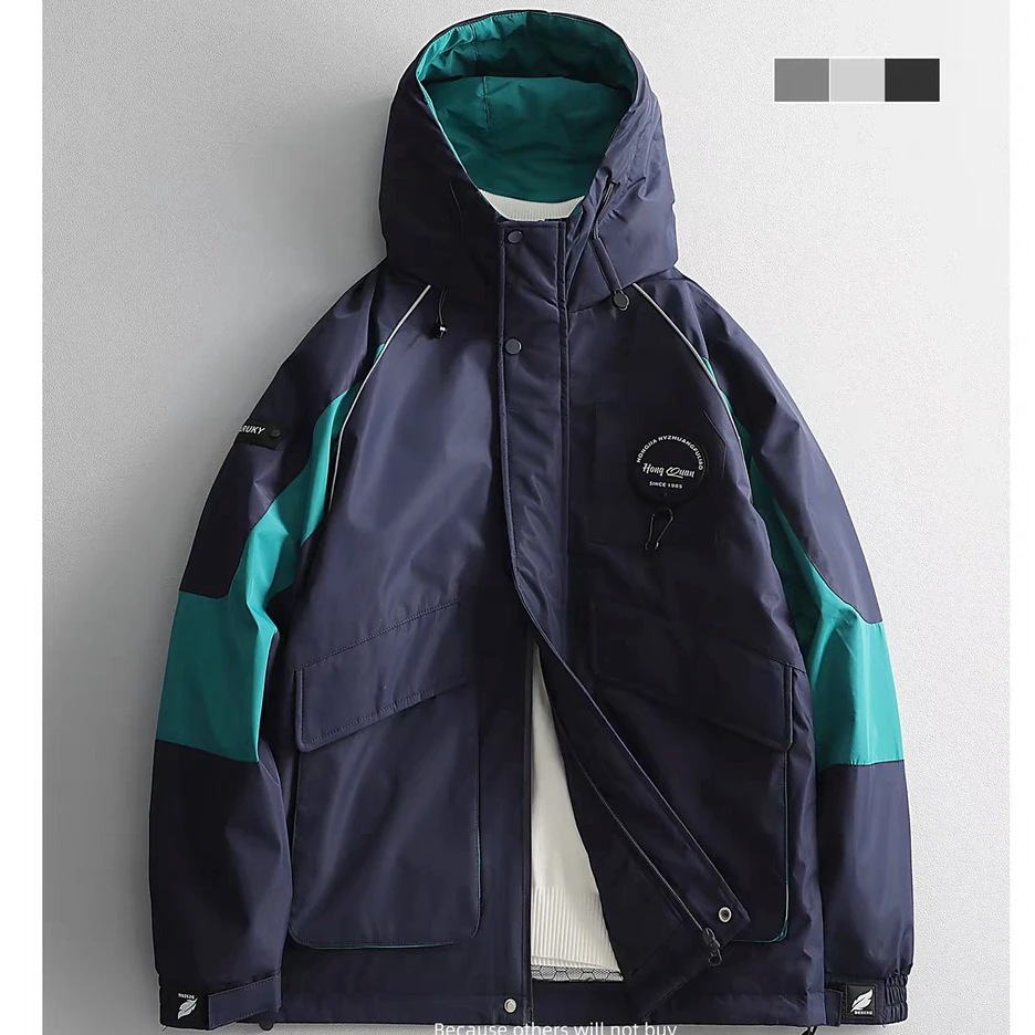 【热冬云端羽绒服】3352冬季户外工装满背蓄热流行情侣款