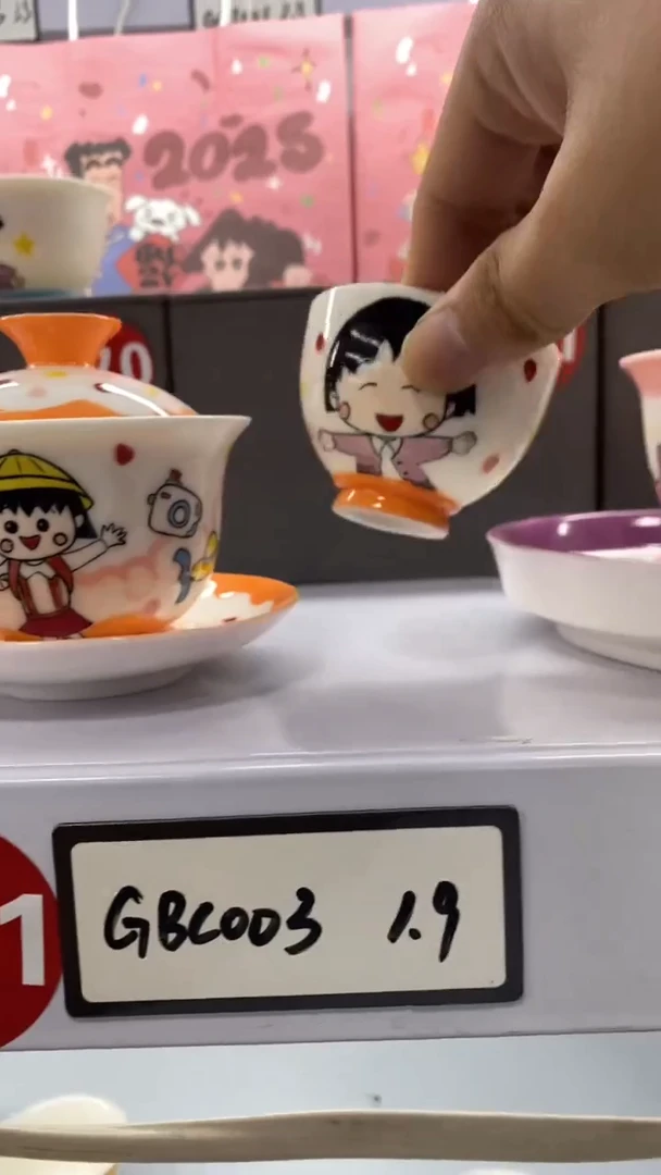 高温釉上彩纯手工手绘陶瓷