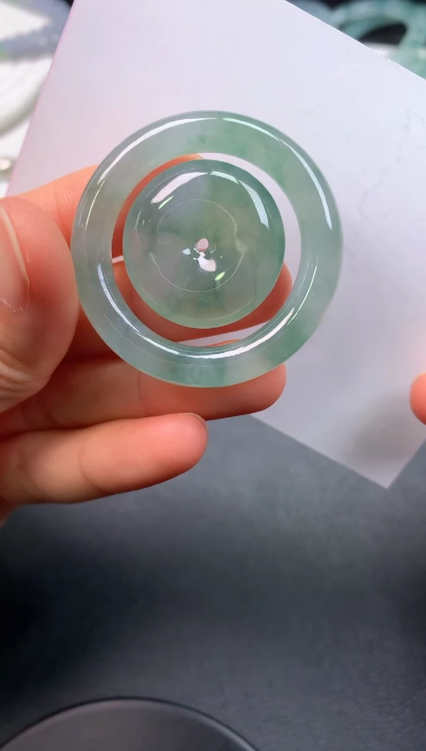 未镶嵌定制翡翠0517332575（扣23*6.1圈296*6.1外）