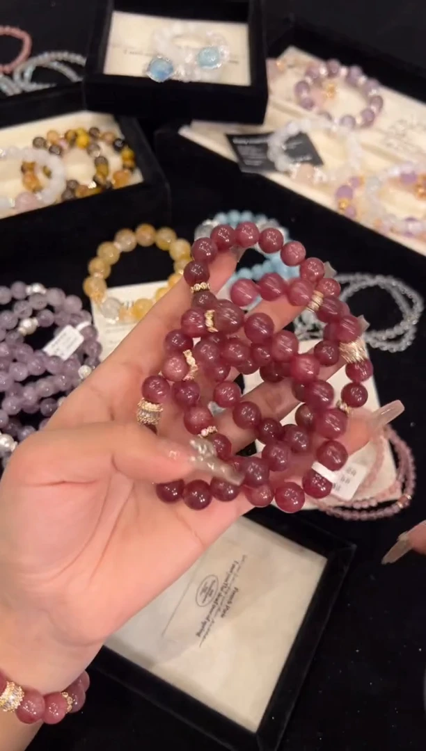 【闪购商品】水晶手链合金草莓晶手链x1319